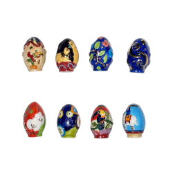 Série complète de 8 fèves Pâtissiers de Lorraine - Les oeufs de Longwy 2009