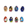 Série complète de 8 fèves Pâtissiers de Lorraine - Les oeufs de Longwy 2009