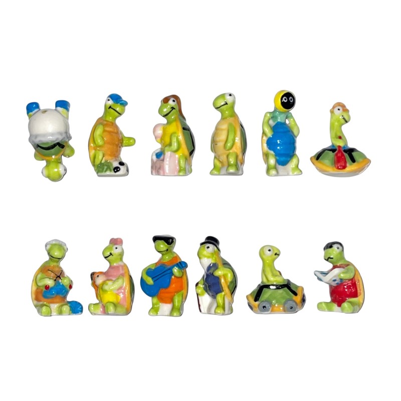 Série complète de 12 fèves Vahiné - La famille tortue 2009