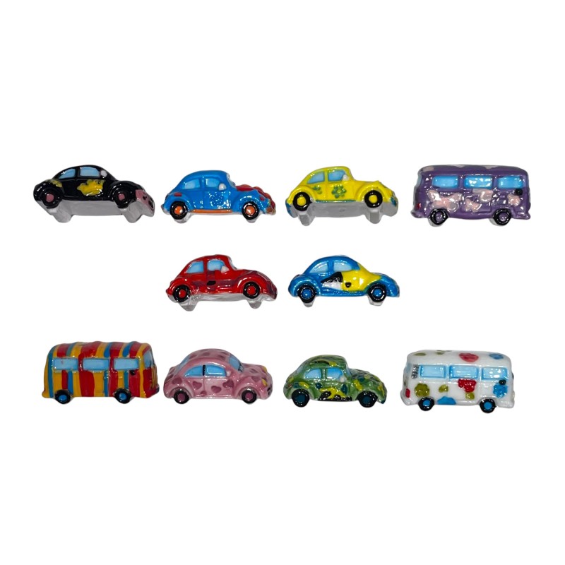 Série complète de 10 fèves Voitures customisées 2010