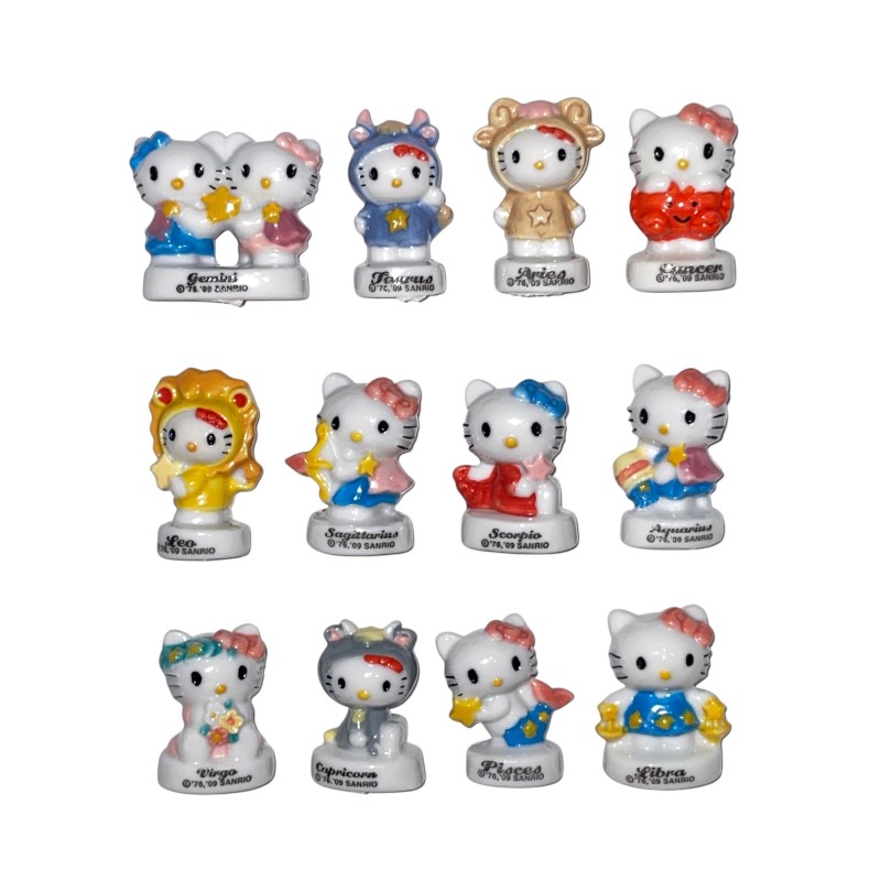 Série complète de 12 fèves Zodiaque Hello Kitty 2010
