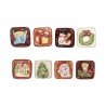 Série complète de 8 fèves Les petits chocolats de Noël 2010