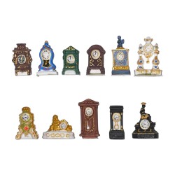 Série complète de 11 fèves Horloges 2010