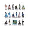 Série complète de 17 fèves Costumes de Rhône-Alpes I 2003