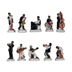 Série complète de 10 fèves Jazz band 2010
