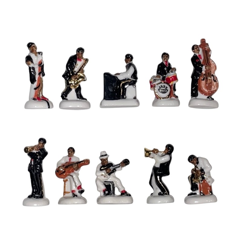 Série complète de 10 fèves Jazz band 2010