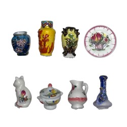 Série complète de 8 fèves Fédération Lorraine des artisans pâtissiers – Lunéville au fil du siècle 2010