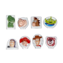 Série complète de 8 fèves Pasquier - Toy Story 3 plat 2011