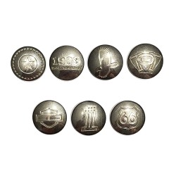 Série complète de 7 fèves Lenôtre - Harley Davidson 2011
