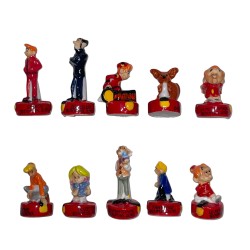 Série complète de 10 fèves Spirou 2011
