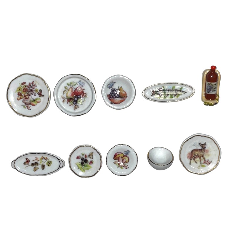Série complète de 10 fèves Service de table automnal 2011