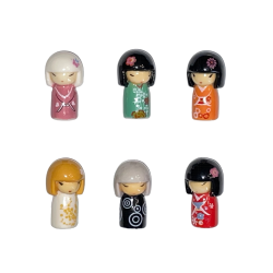 Série complète de 6 fèves Monoprix - Kimmidoll  2011