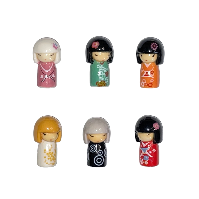 Série complète de 6 fèves Monoprix - Kimmidoll  2011
