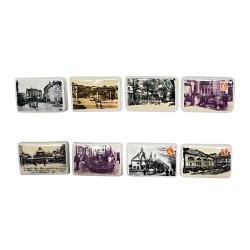 Série complète de 8 fèves Les villes d'eau de Lorraine  2011