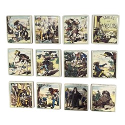 Série complète de 12 fèves Aux délices du faubourg - Les fables de la Fontaine 2011