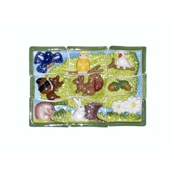 Série complète de 9 fèves Puzzle de la forêt 2012