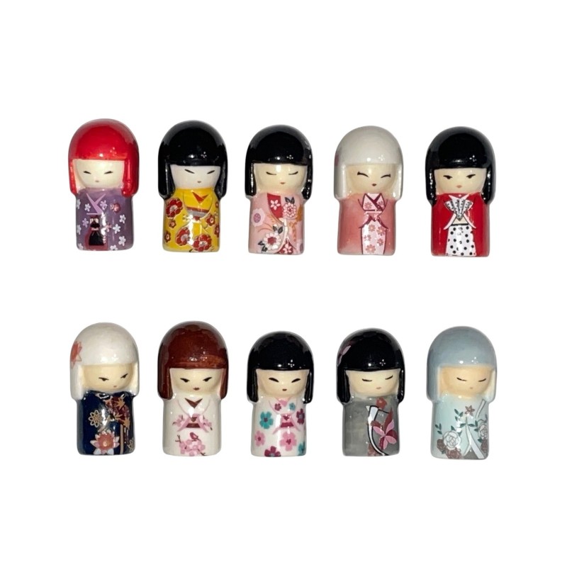 Série complète de 10 fèves Vahiné - Kimmidoll 2012