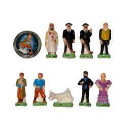Série complète de 10 fèves Les aventures de Tintin 2013