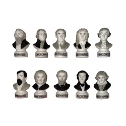 Série complète de 10 fèves Place des grands hommes 2013