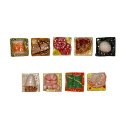 Série complète de 9 fèves Pignol - Canapés 2013