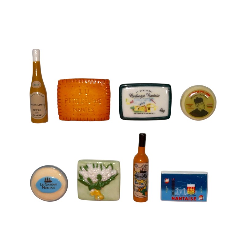 Série complète de 8 fèves La boulangerie d'Honoré 2013
