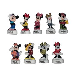 Série complète de 9 fèves Minnie fashion 2013