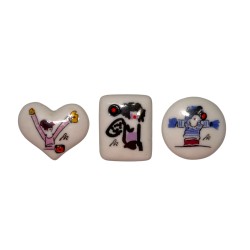 Série complète de 3 fèves Poilâne - Sonia Rykiel 2013