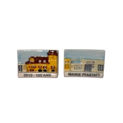 Série complète de 2 fèves Pfastatt 2013