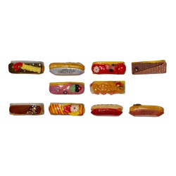 Série complète de 10 fèves Armand - Gourmandises éclairs 2013