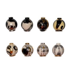 Série complète de 8 fèves Fédération Lorraine des artisans pâtissiers 2013