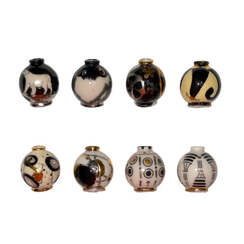 Série complète de 8 fèves Fédération Lorraine des artisans pâtissiers 2013