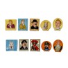 Série complète de 10 fèves Tintin galerie de portraits 2014