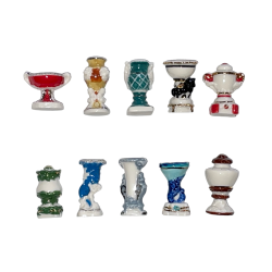 Série complète de 10 fèves Faïences anciennes 2014