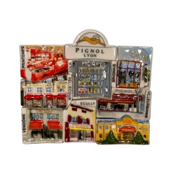 Série complète de 9 fèves Pignol - Les magasins 2014