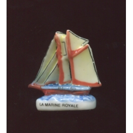 Fève à l'unité La marine royale II n°3 / 0.8p1b10