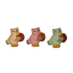 Série complète de 3 fèves AFCO - Les chouettes 2014
