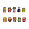Série complète de 10 fèves Mes petits pots de confiture 2023