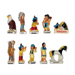 Série complète de 10 fèves La tribu de Yakari 2015