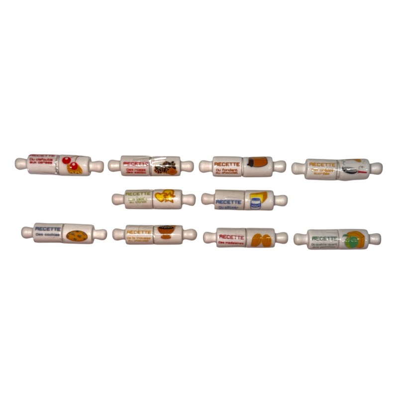 Série complète de 10 fèves Tubes recettes 2015
