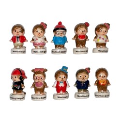 Série complète de 10 fèves Monchhichi Kiki 2015