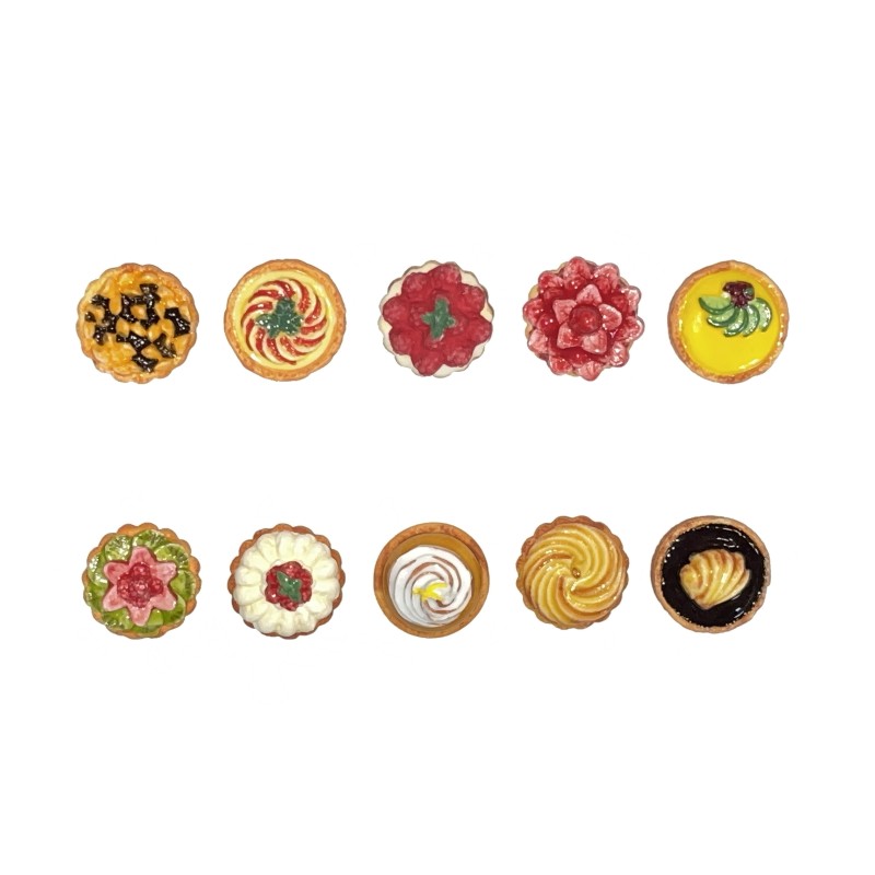 Série complète de 10 fèves Les tartelettes 2015