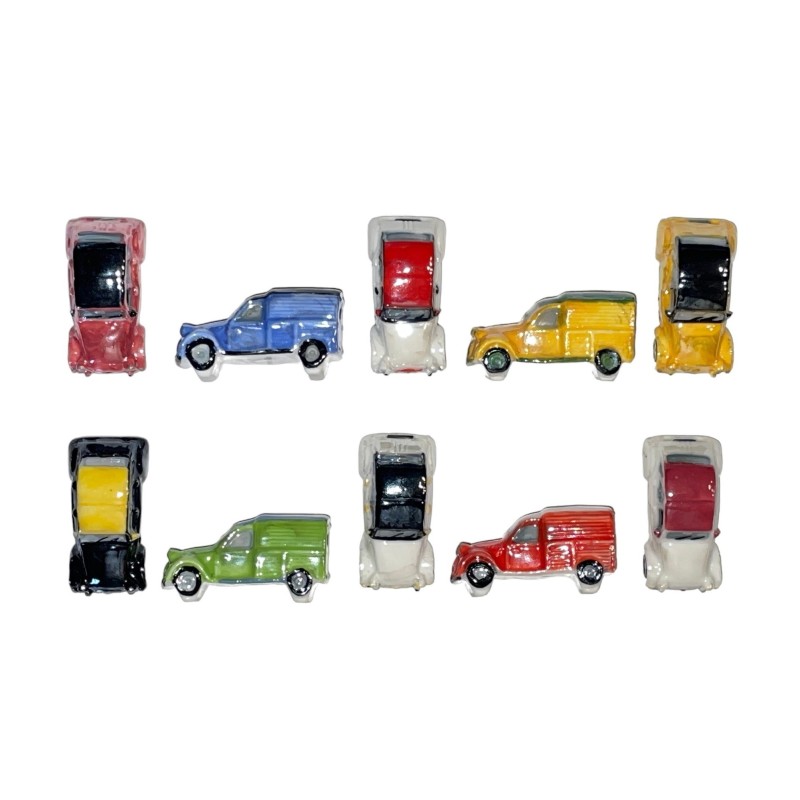 Série complète de 10 fèves 2 CV revient 2015