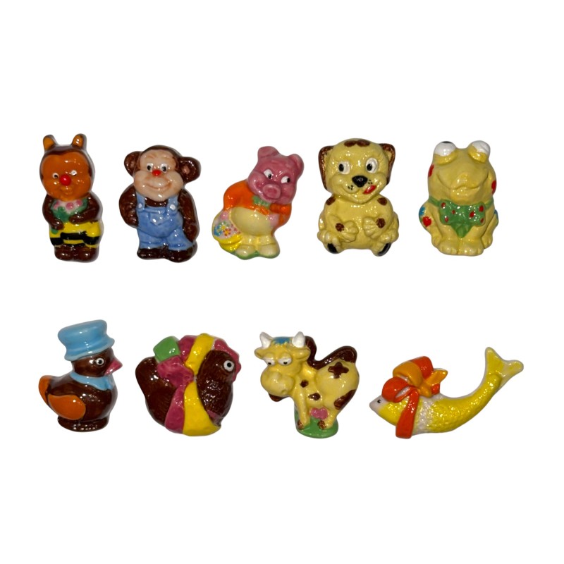 Série complète de 9 fèves Pignol - Moulages de chocolat 2015