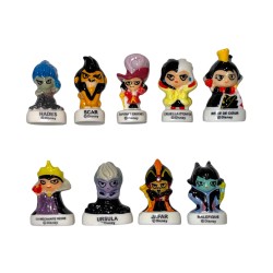 Série complète de 9 fèves Disney Villains 2026