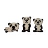 Série complète de 3 fèves Les pandas 2015