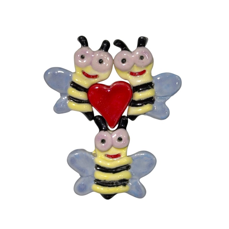 Série complète de 4 fèves P'tites abeilles 2015