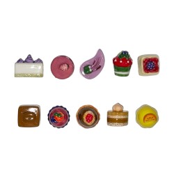 Série complète de 10 fèves Le entremets 2015