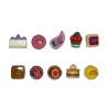Série complète de 10 fèves Le entremets 2015