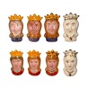 Série complète de 8 fèves Rois et reines 2015