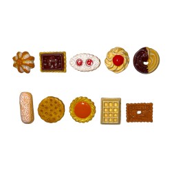Série complète de 10 fèves Dans ma boite à gâteaux 2016